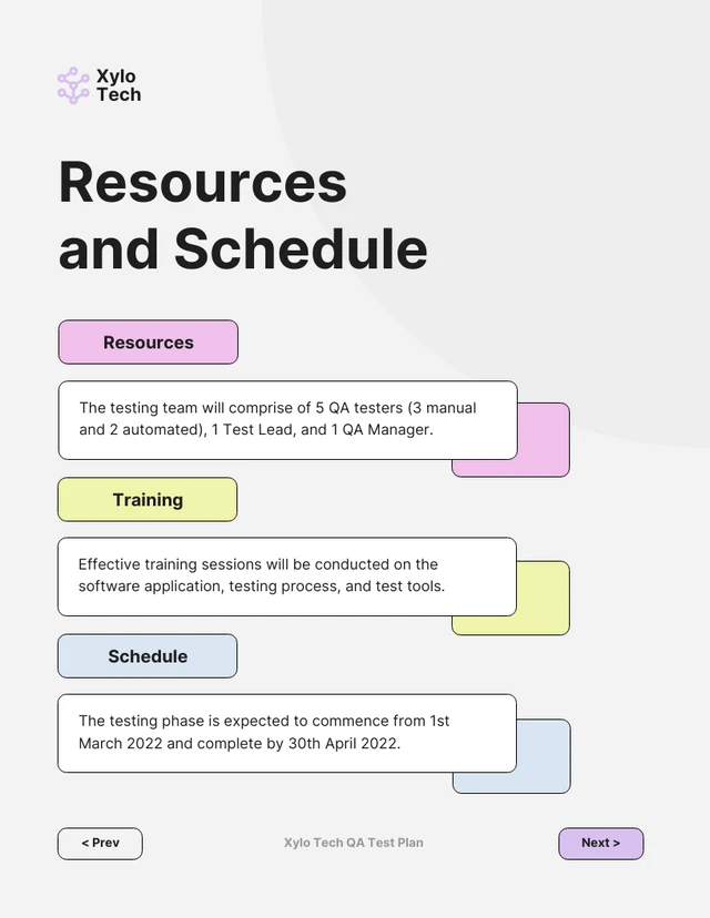 Clean Colorful Test Plan - Page 4