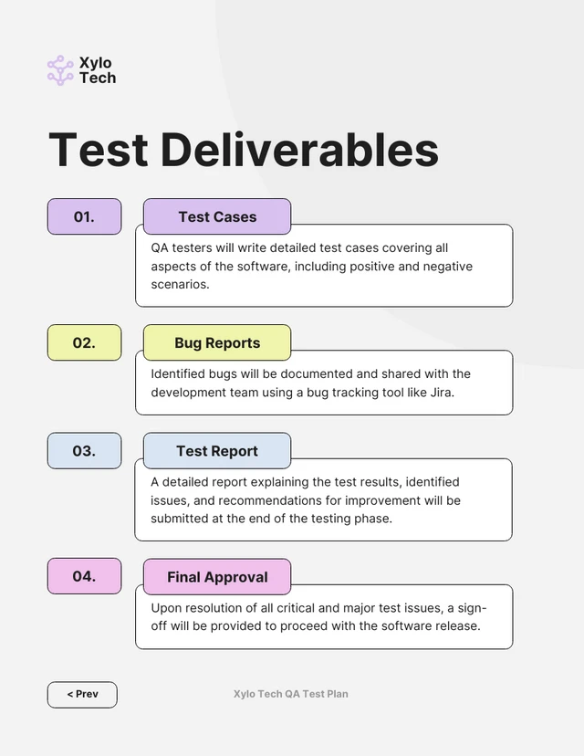 Clean Colorful Test Plan - Page 5