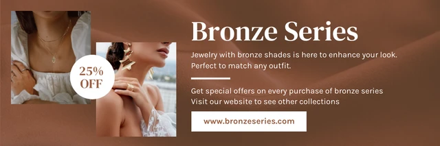 Brown Simple Elegant Product Banner Template