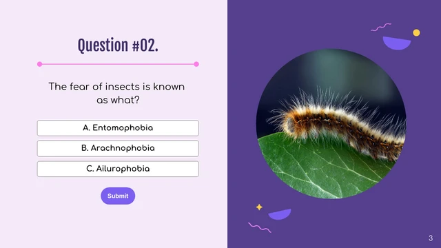 Purple Pink Yellow Illustration Quiz Presentation - Page 3