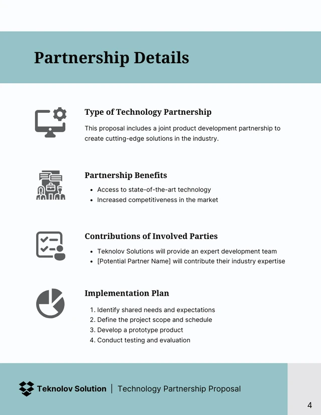 Technology Partnership Proposal - Page 4