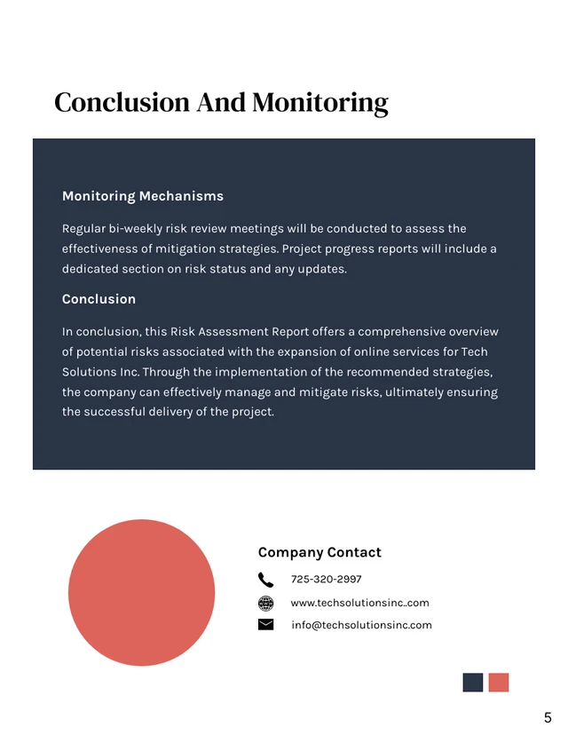 Risk Assessment Report - Page 5