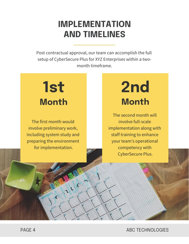 Yellow And Grey Modern Sales Proposal - Page 4