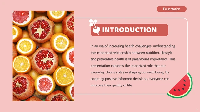 Pink and Orange Health Presentation - Page 2