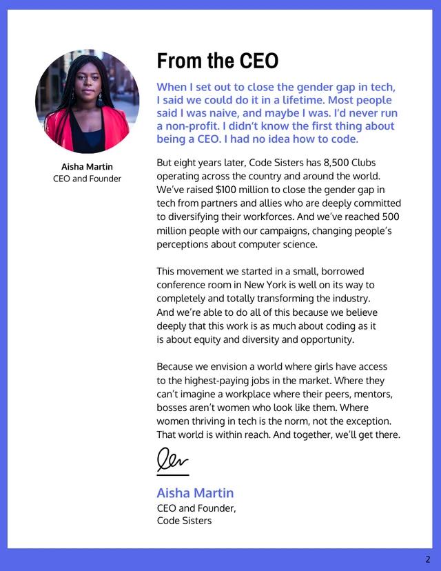 Gradient Nonprofit Annual Report - Page 2