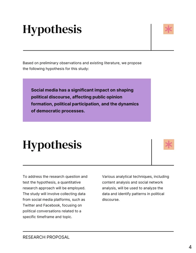 Simple Minimalist White Research Proposal - Page 4