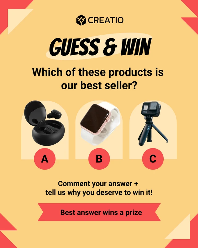Interactive Giveaway Facebook Template