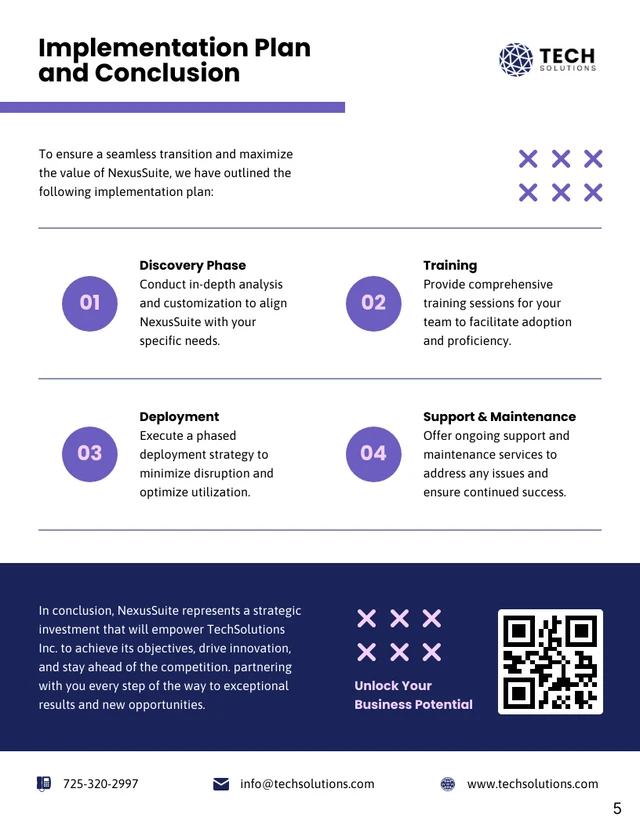 Software Purchase Proposal - Page 5