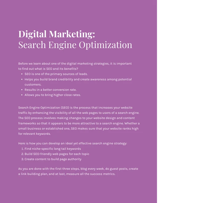 Simple Purple Marketing eBook - Page 3