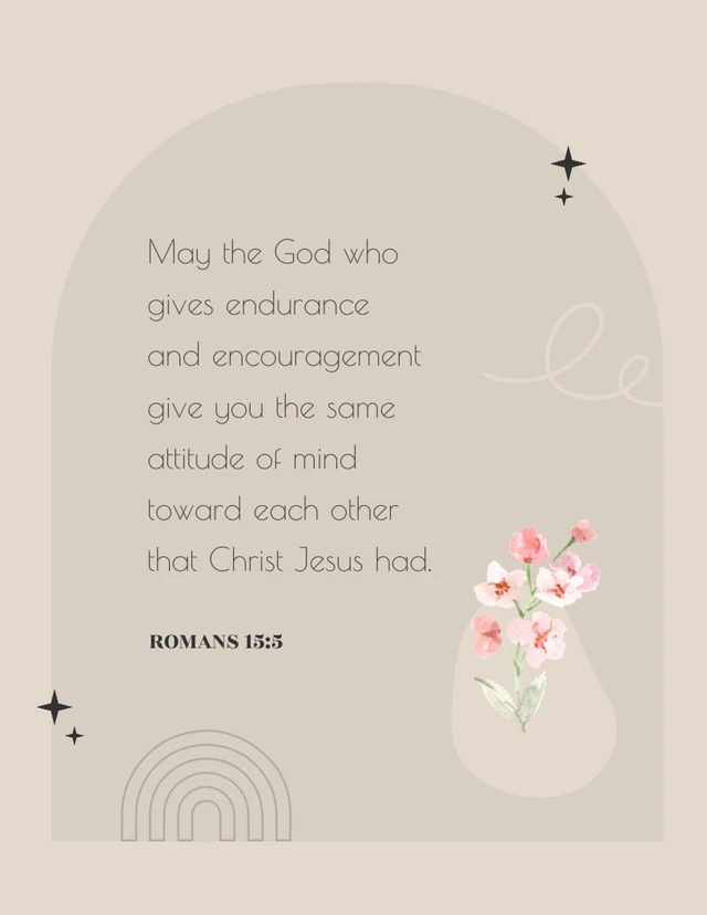 Brown Neutral Bible Verse Poster Template
