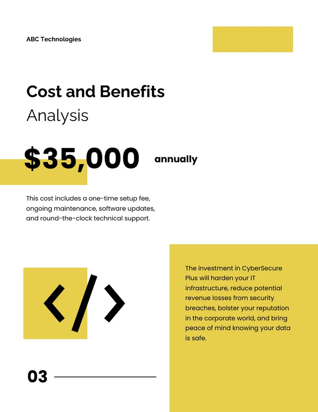 White And Yellow Cybersecure Plus Service Proposal - Page 3