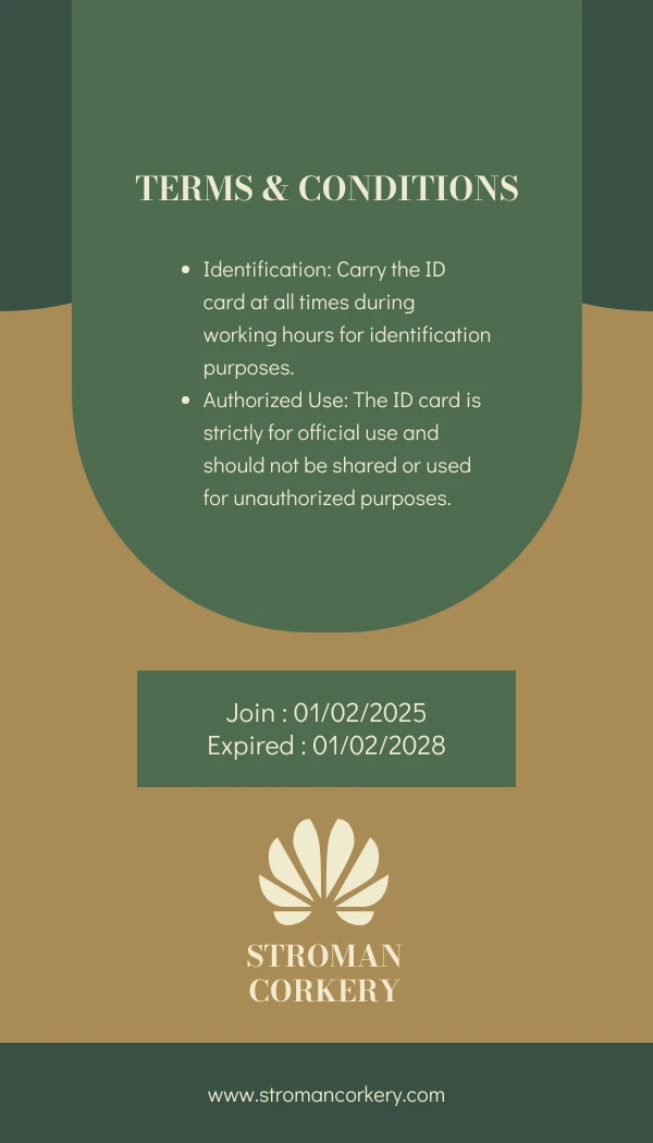 Brown And Green Modern Marketing Potrait ID Cards - Page 2