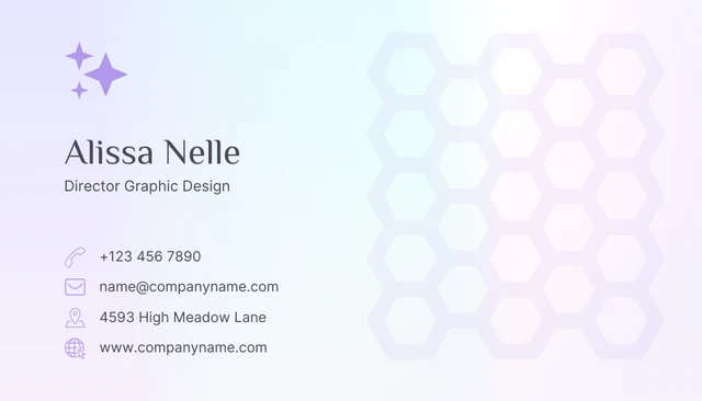 Gradient Minimalist Business Card - Page 2