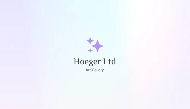 Gradient Minimalist Business Card - Page 1