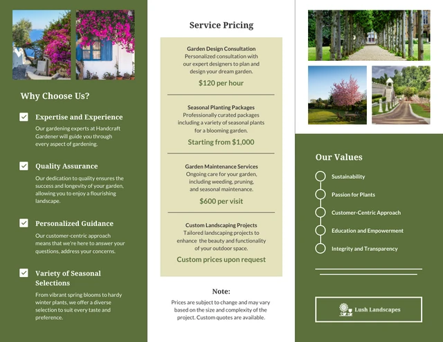 Seasonal Garden Planting Brochure - Page 2