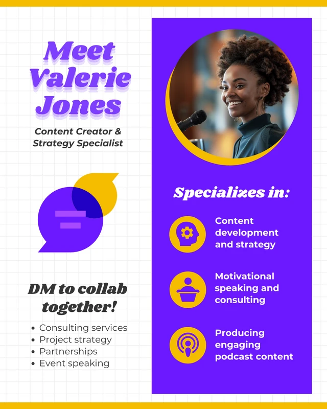LinkedIn Profile Summary Template for Content Creators