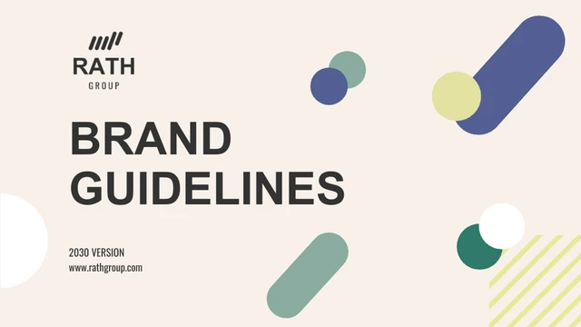 Multi Color Brand Guidelines Presentation - Page 1