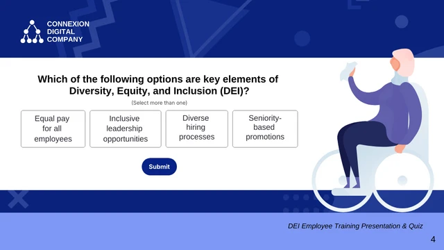 DEI Training for Employees Quiz Presentation - Page 4