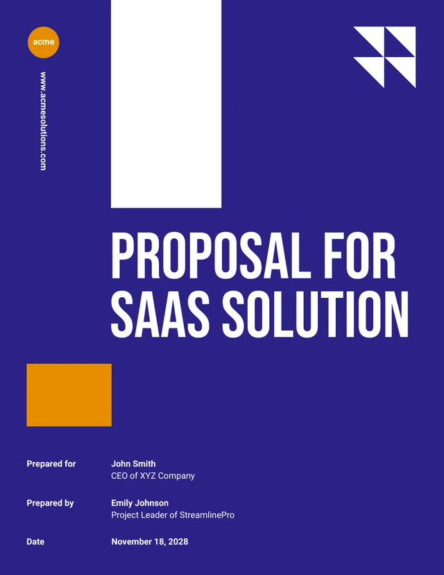 Software as a Service (SaaS) Proposal - Page 1