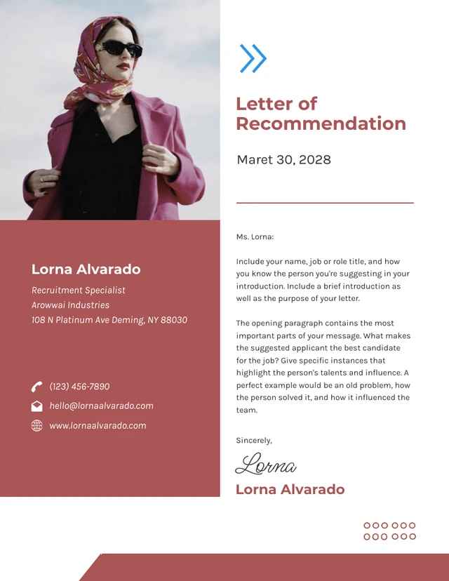 Recommendation Letters