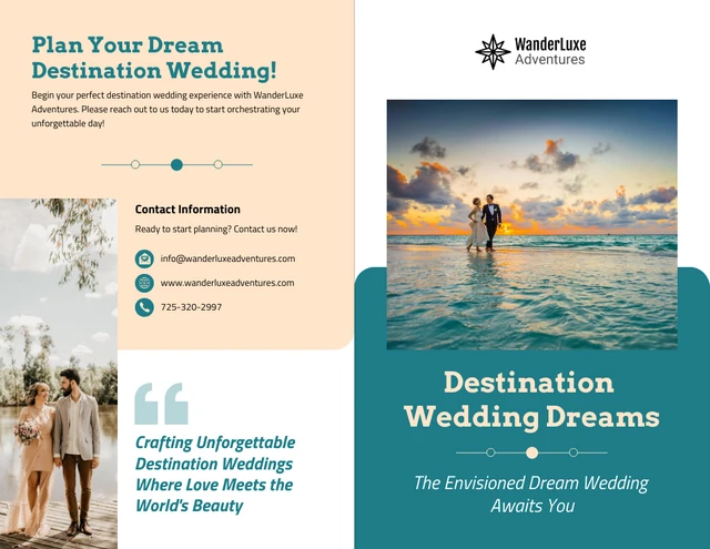 Destination Wedding Brochure Template - Page 1