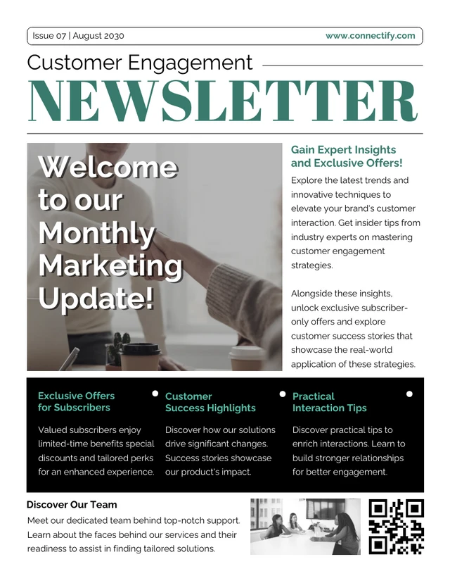 Customer Engagement Newsletter Template