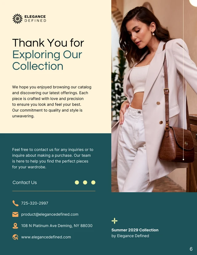 Clothing Catalog Template - Page 6