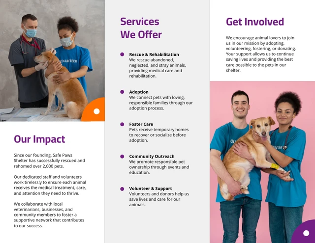 Pet Adoption & Rescue Services Brochure - Page 2