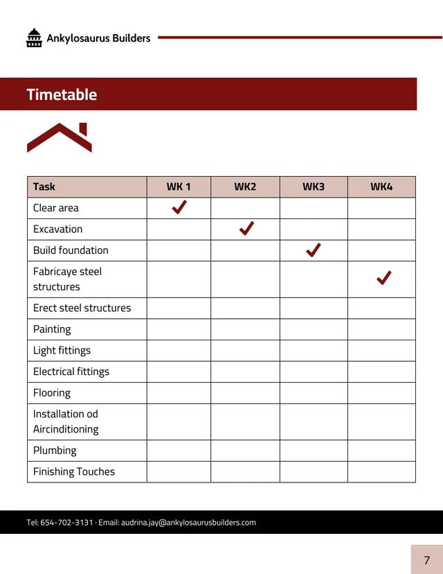 Construction Proposal Template - Page 7