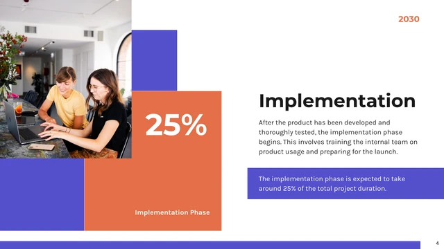 Modern Simple Project Timeline Presentation - Page 4