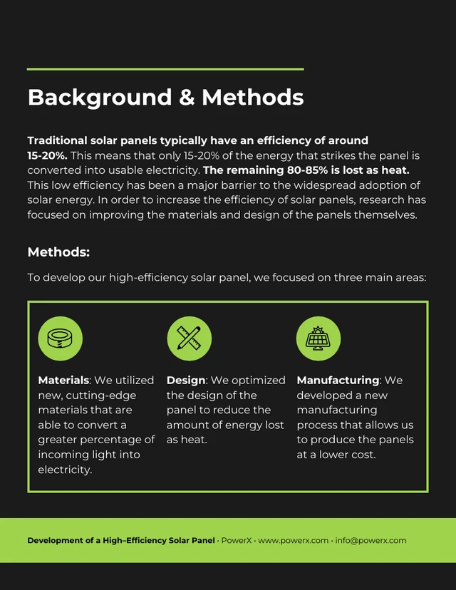 Dark Brown and Green Solar Technology White Paper Template - Page 4