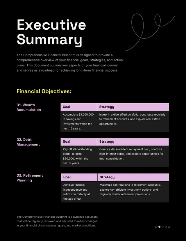 Colorful Simple financial Plans - Page 2