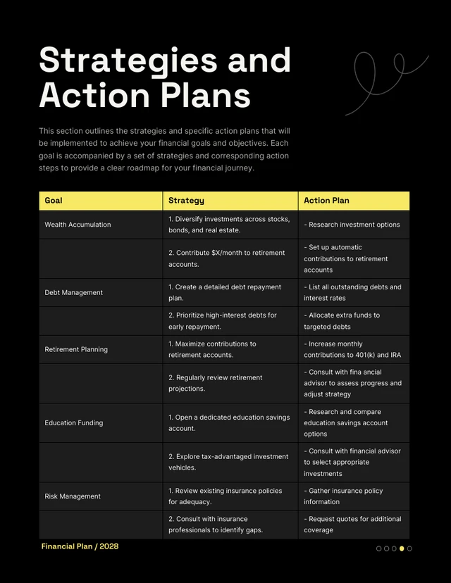 Colorful Simple financial Plans - Page 4