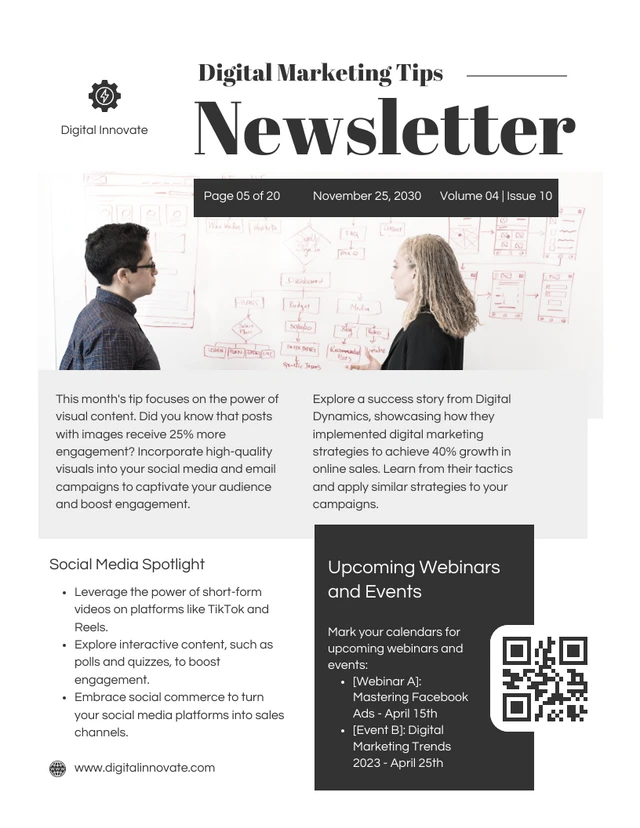 Digital Marketing Tips Newsletter Template