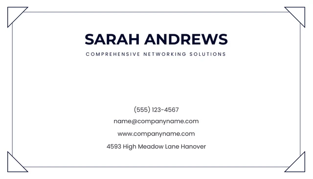 White Professional Photo Networking Business Card - Page 2