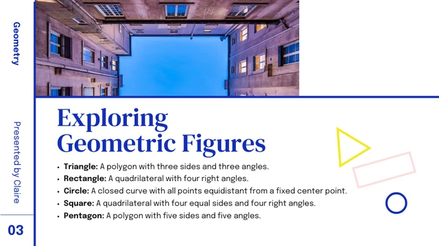 Bright Color Geometry Lesson Math Presentation - Page 3