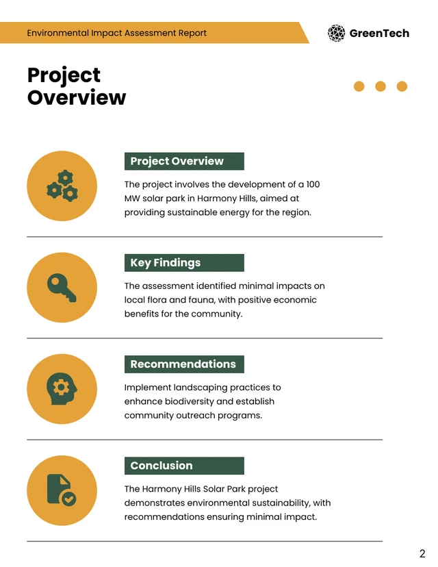 Environmental Impact Assessment Report - Page 2