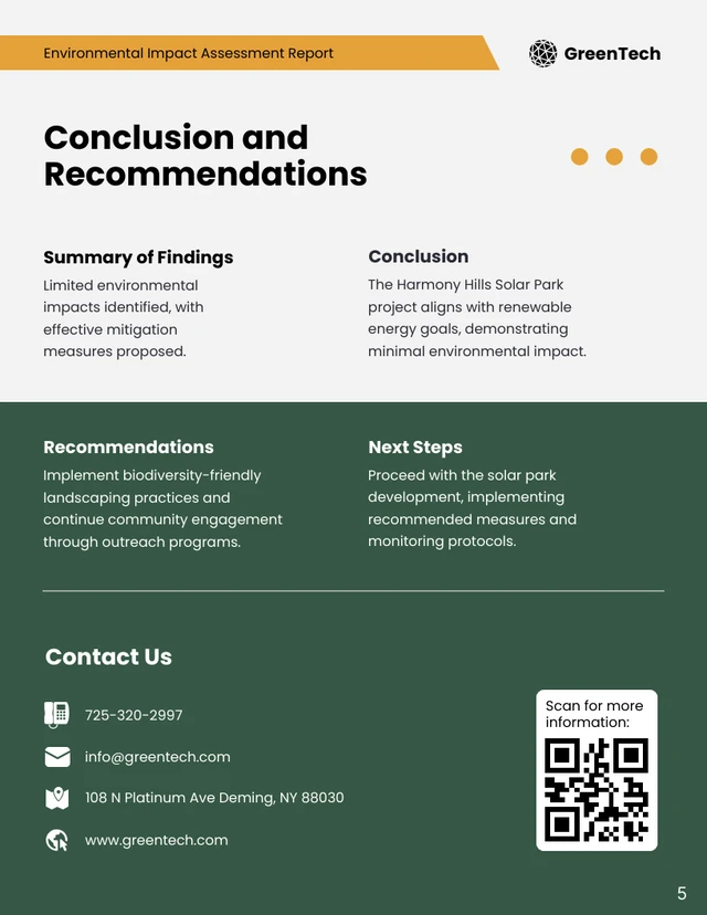 Environmental Impact Assessment Report - Page 5