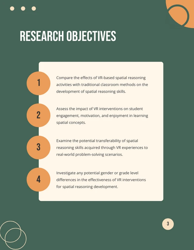 Green And Orange Modern Research Proposal - Page 3