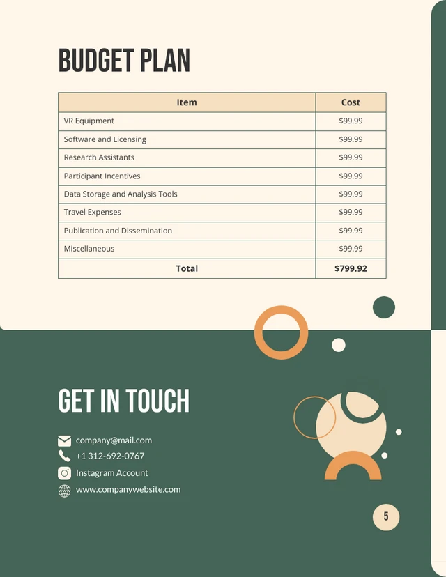 Green And Orange Modern Research Proposal - Page 5