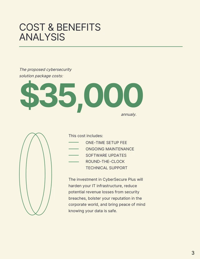 Minimalist Cream And Green Sales Proposal - Page 3