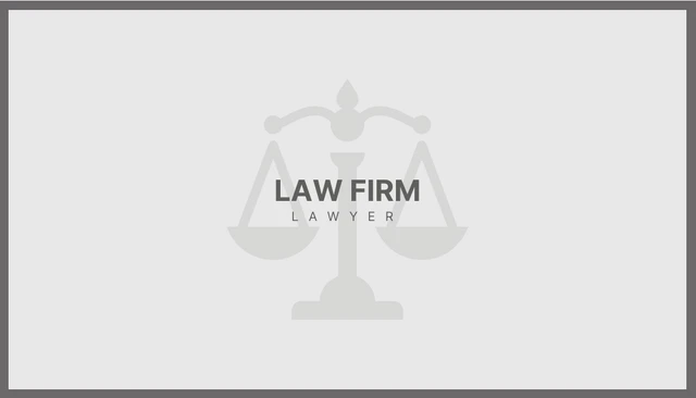 Light Grey Professional Lawyer Business Card - Page 1