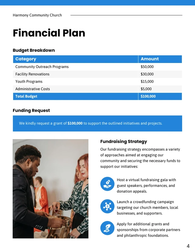 Church Funding Proposal Template - Page 4