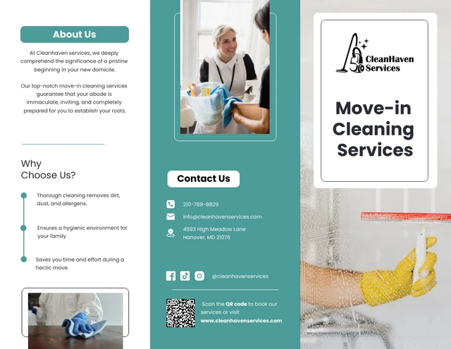 Move-in Cleaning Services Brochure - Page 1