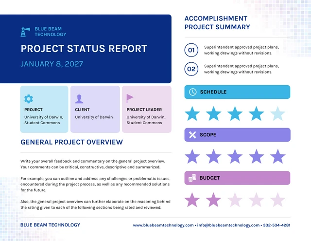 Project Update Template - Page 1