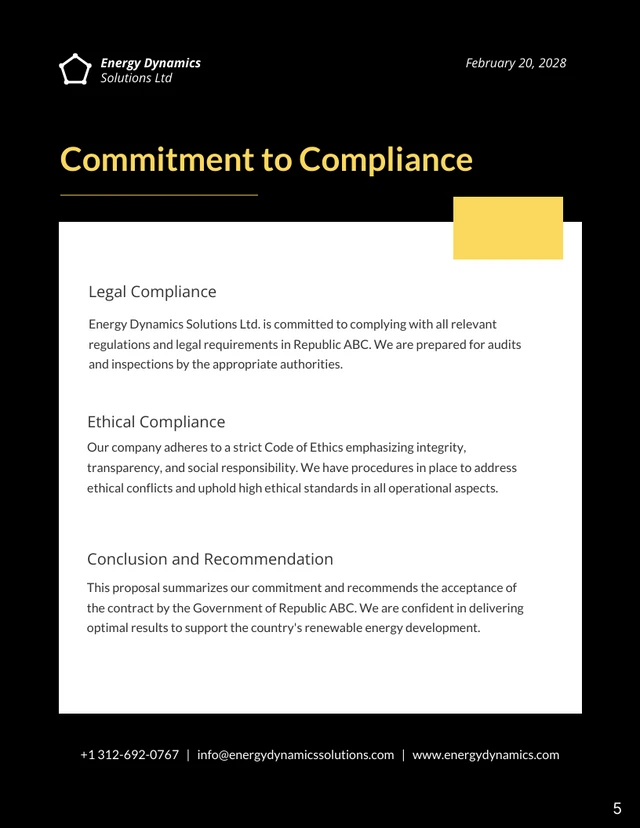 Government Contract Proposals - Page 5