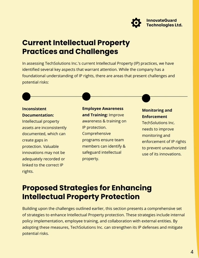 Olive Green and Cream Simple Intellectual Property Legal Proposal - Page 4