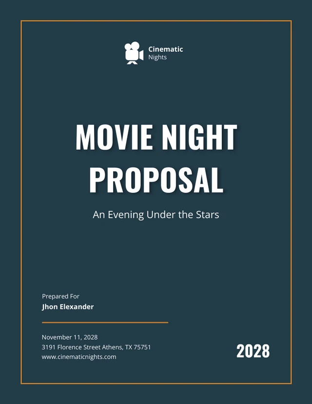 Movie Night Proposal - Page 1