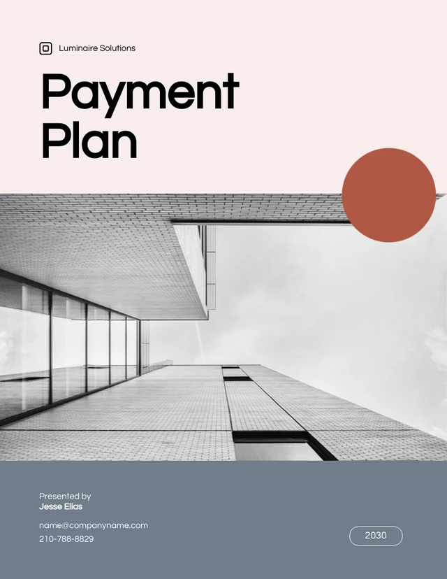 Grey And Light Pink Payment Plan - Page 1