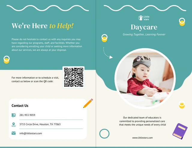 Daycare Brochure Template - Page 1